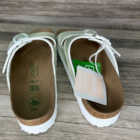 Birkenstock Size 9 Arizona Grooved Vegan Platform Papillio Sandals 40 Narrow - Picture 5 of 7